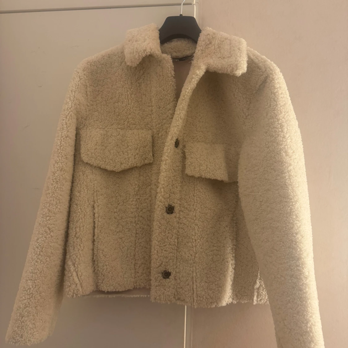 Zara teddyjacka beige