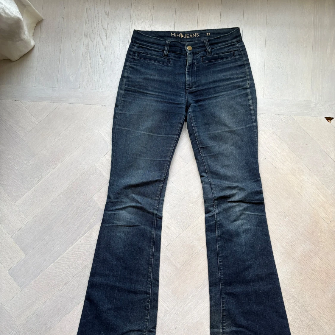 Blå bootcut jeans - 1