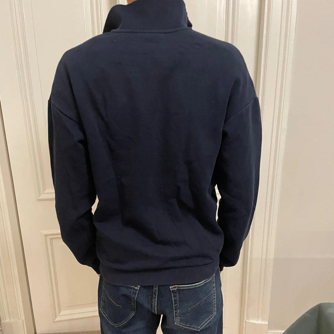 Marinblå half zip tröja Origianls - 1