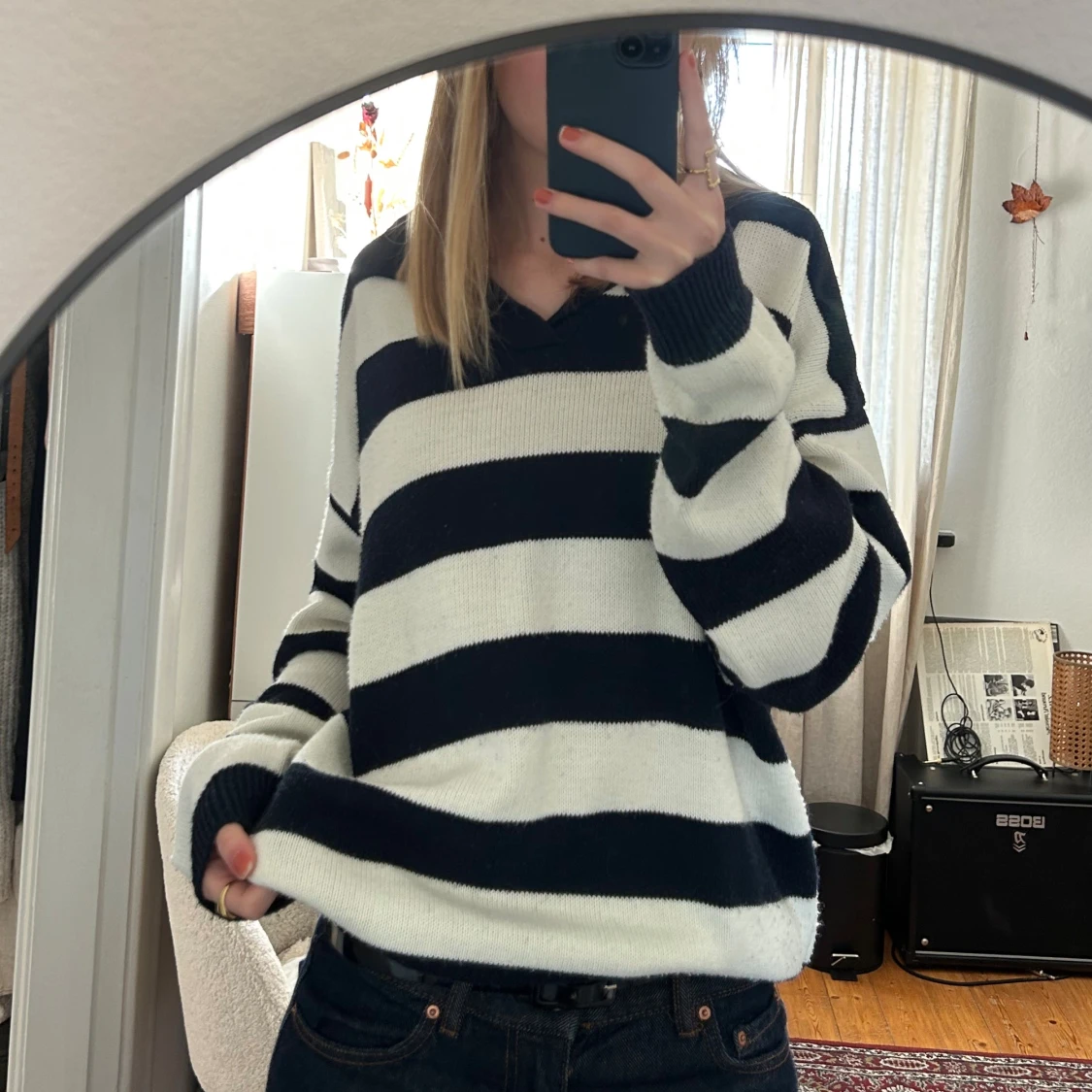 Randig finstickad tröja från Boohoo - 2