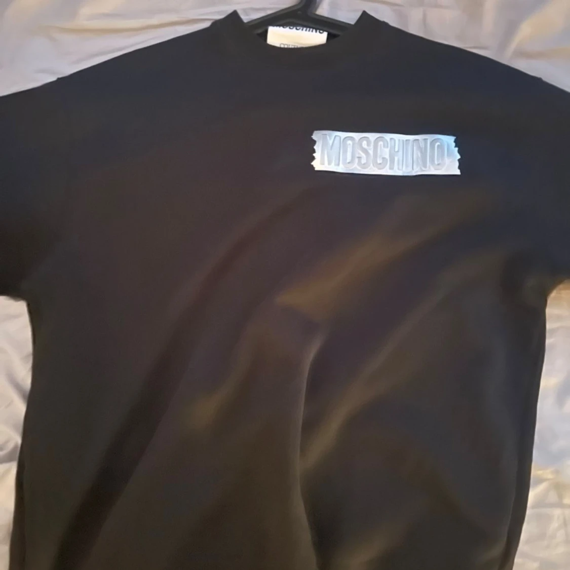 Svart Moschino sweatshirt i bomull