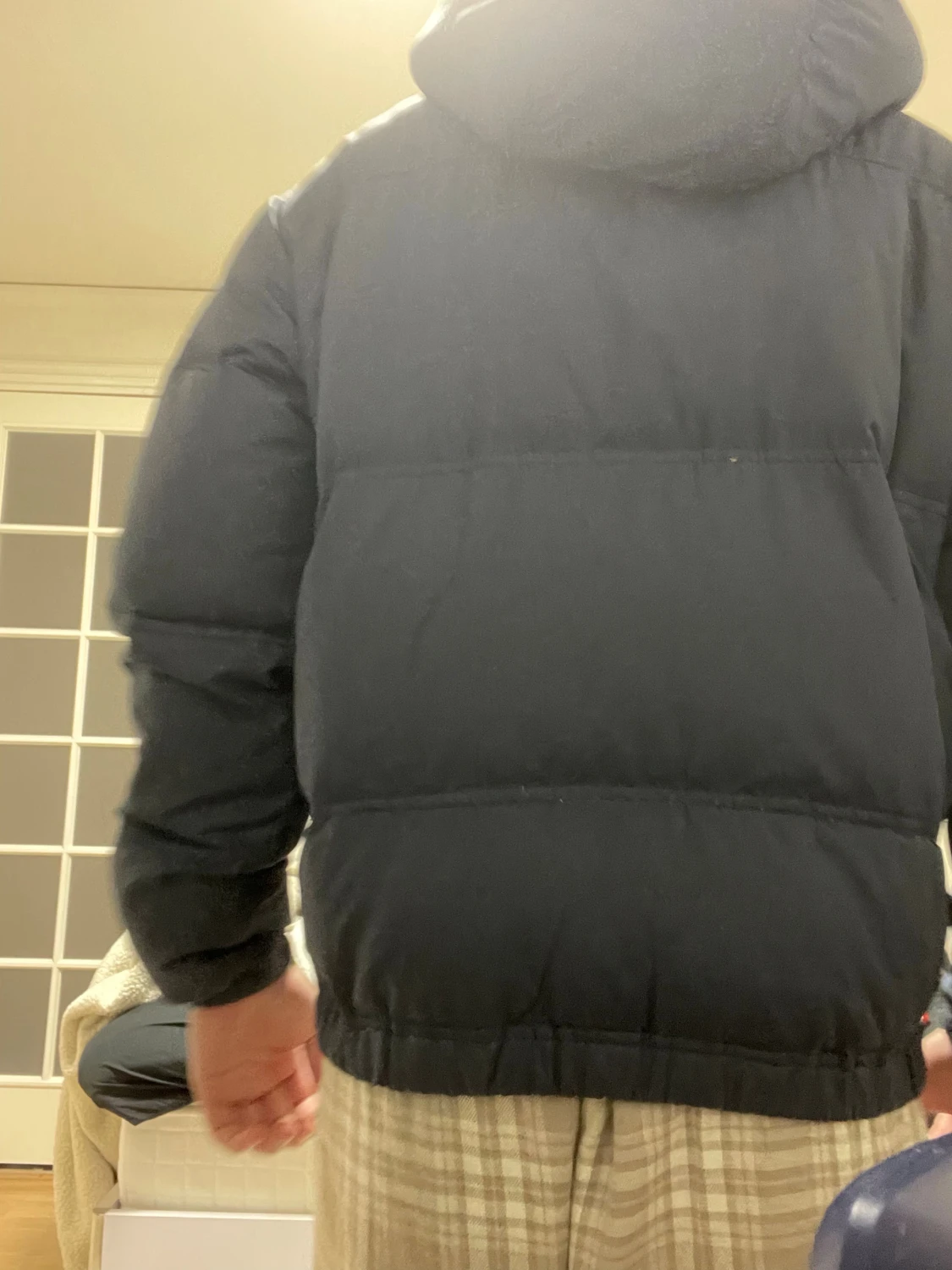 Mörkblå pufferjacka Abercrombie S - 4