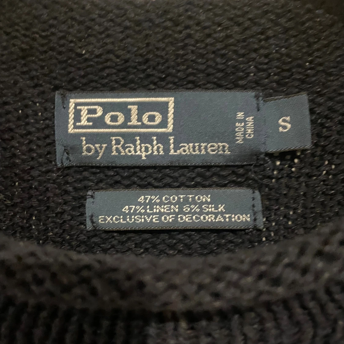 Mörkblå stickad tröja Polo Ralph Lauren - 2