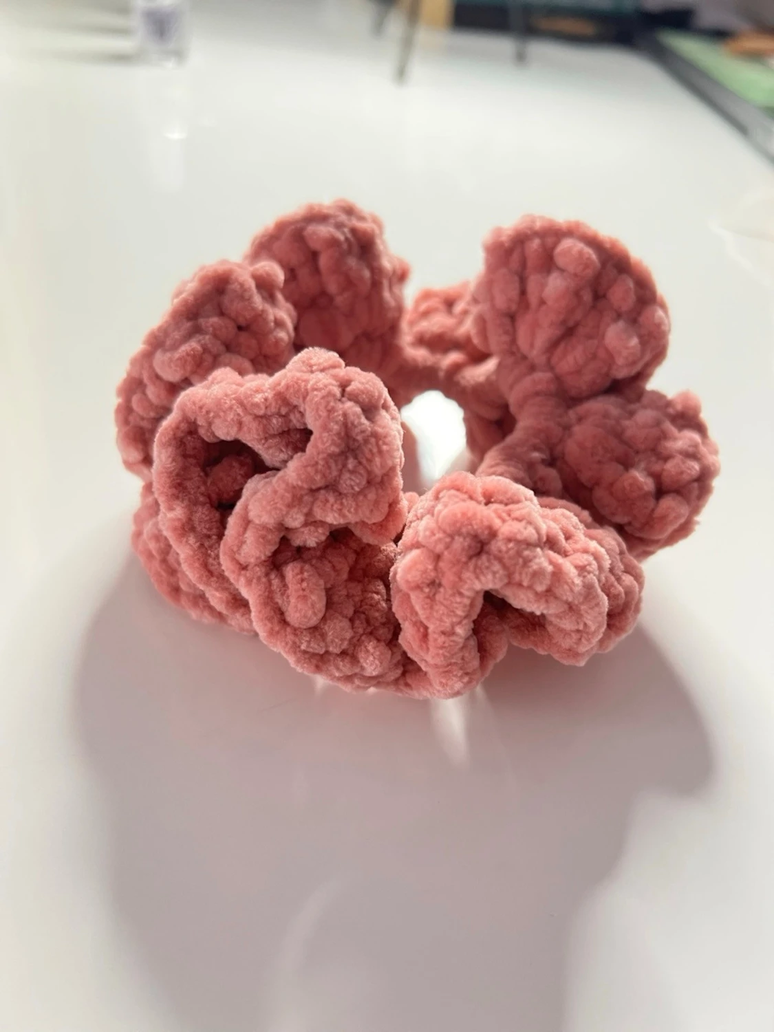 Velvet scrunchie - Rosa - 1