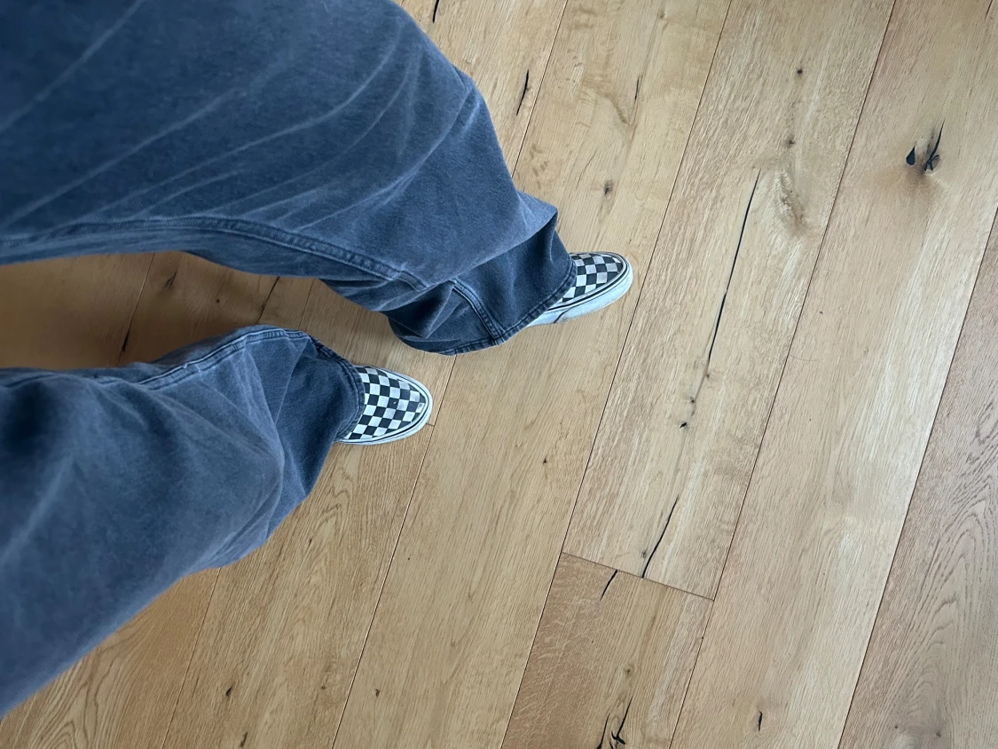 Svarta och vita Vans slip-on checkerboard - 2