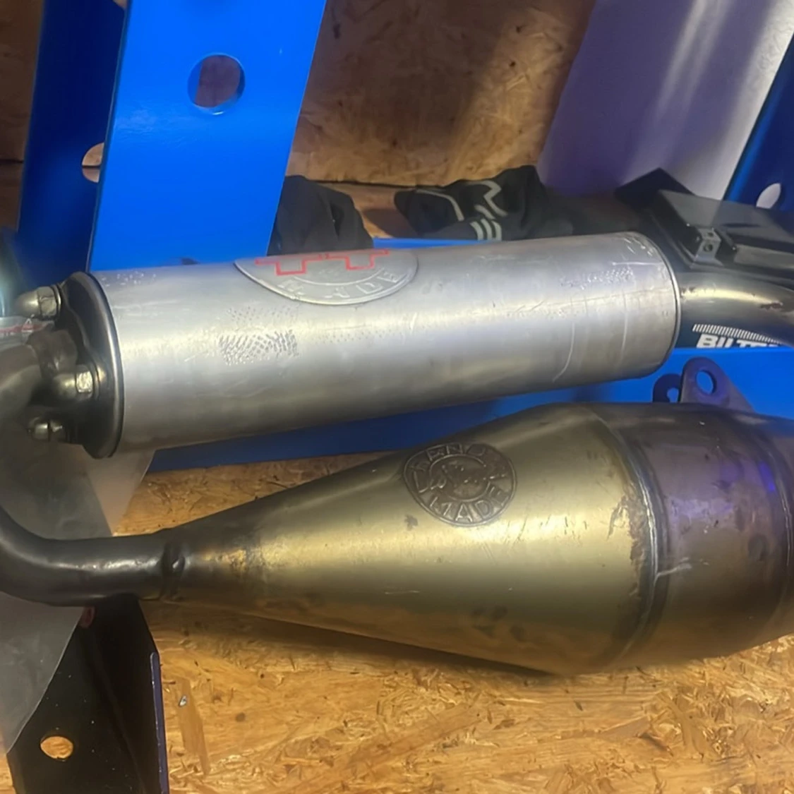 TT-rör och ljuddämpare till moped - 1