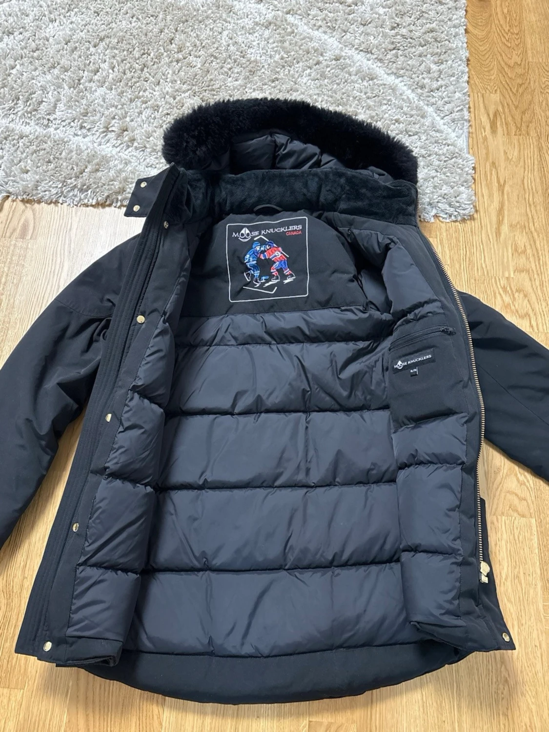 Svart pufferjacka Moose Knuckles - 2