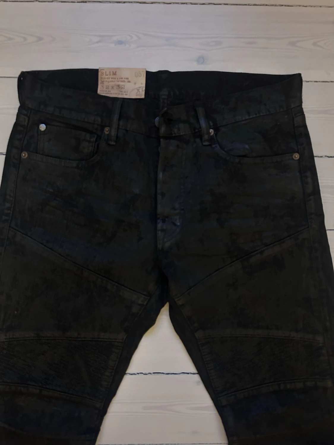 Slim biker svarta jeans från Denim & Supply  - 1