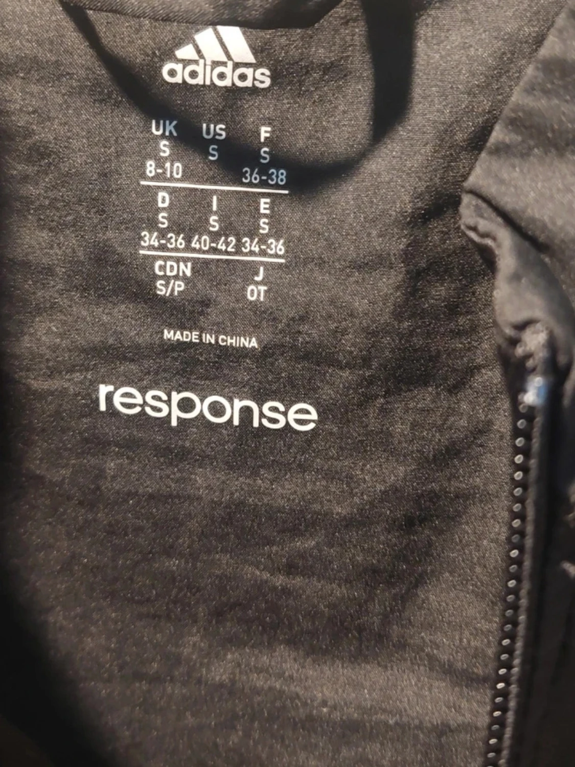 Svart vindjacka från Adidas Respons - 1