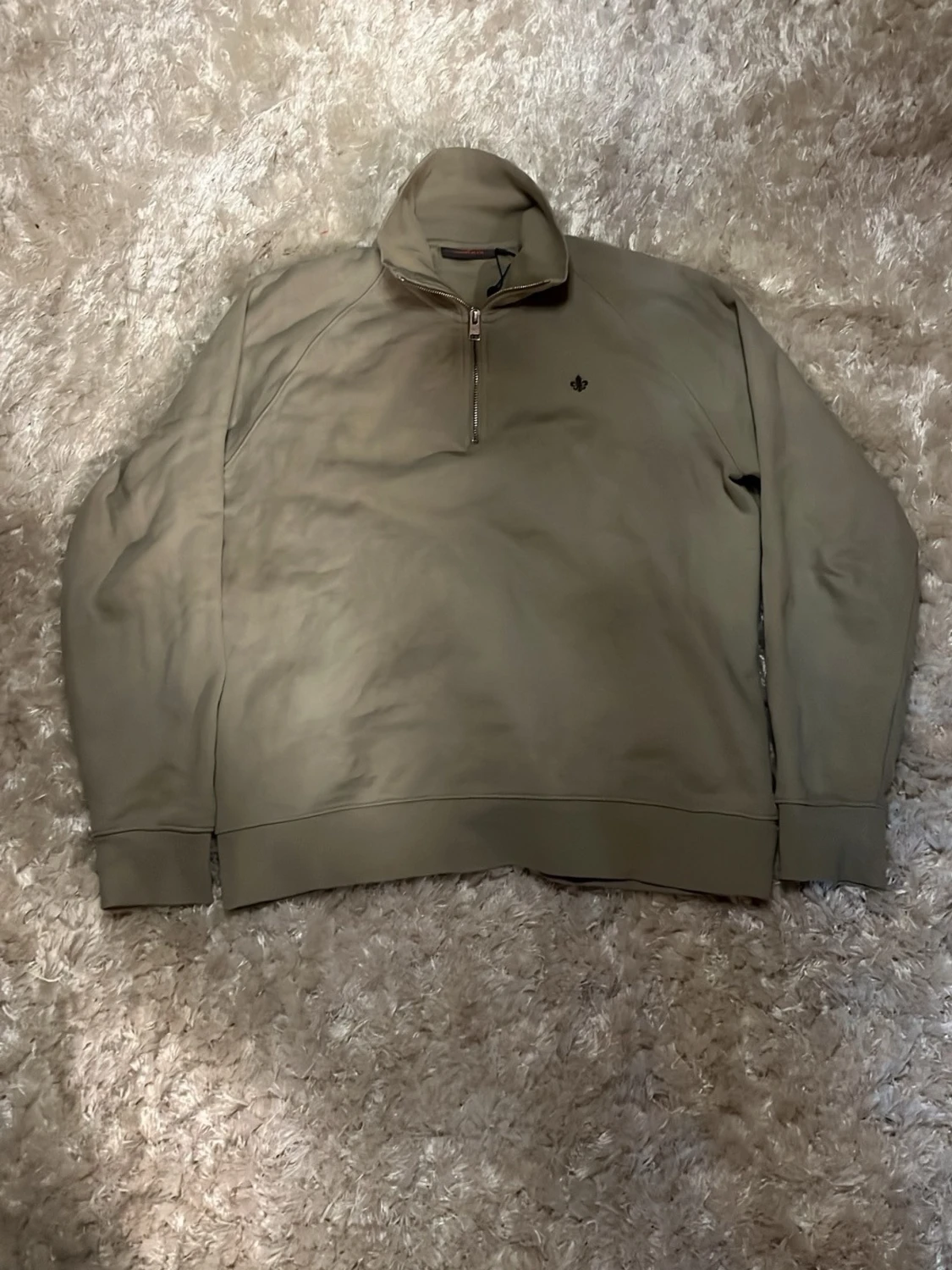 Beige half zip tröja från Morris