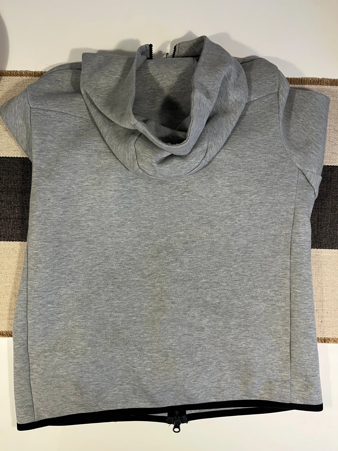 Nike Tech Grå hoodie  med dragkedja - 3