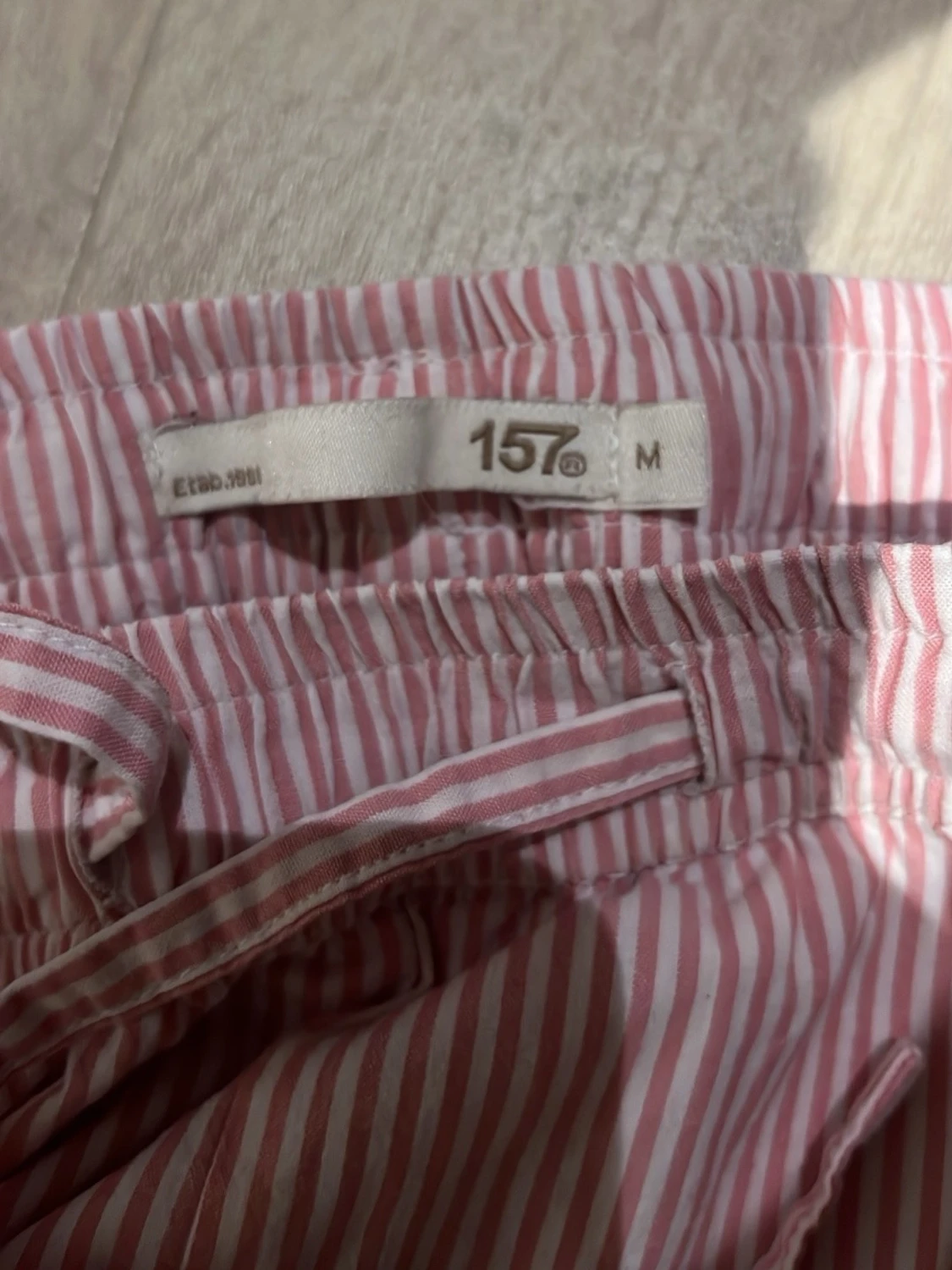 Rosa- och vitrandiga pyjamasbyxor - 2