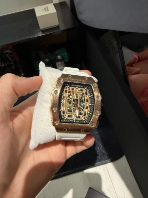 Richard Millie white and gold watch - Any size (adjustable). Brand new