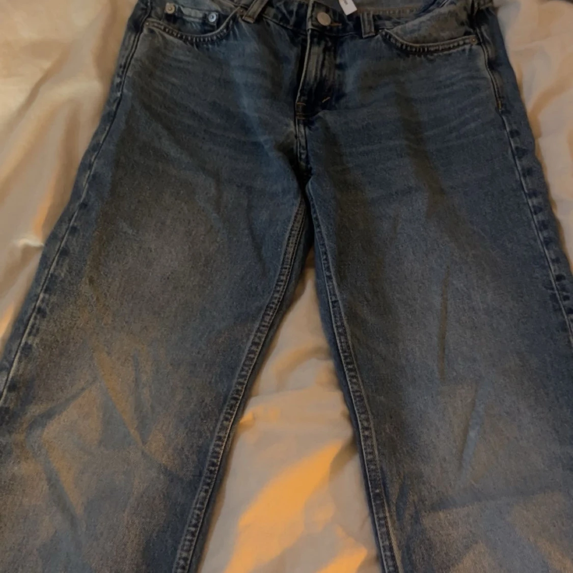 blå weekday jeans - 1