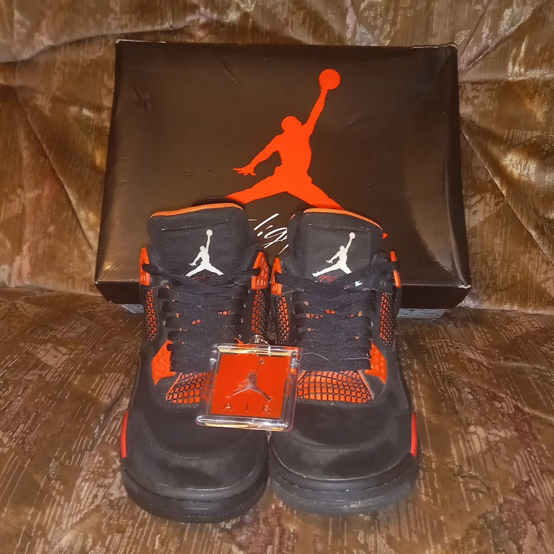 Nike Air Jordan 4 Svart/Röd - 2