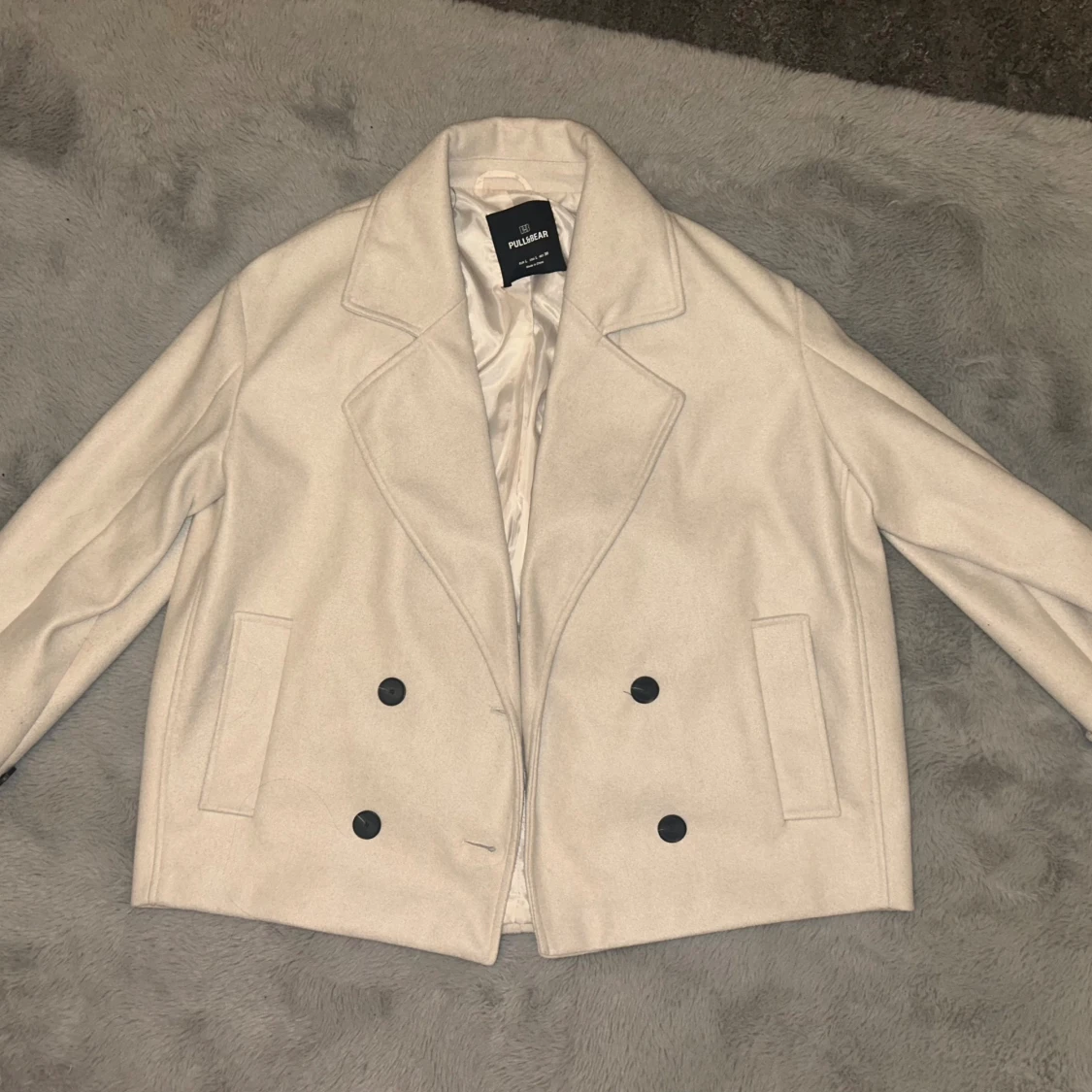 Beige jacka från Pull&Bear