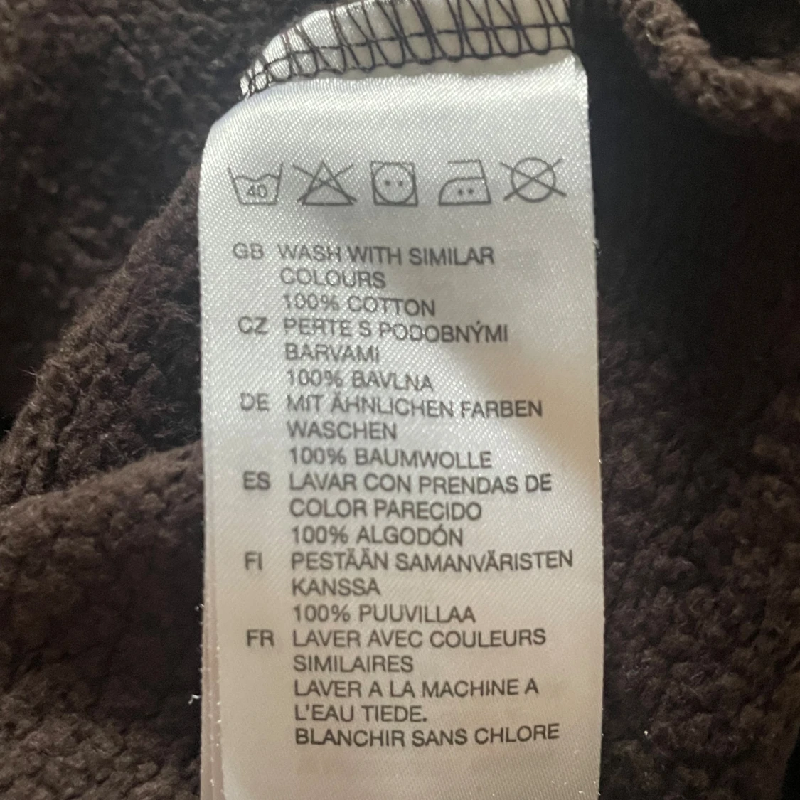 Brun hoodie med tryck - 4