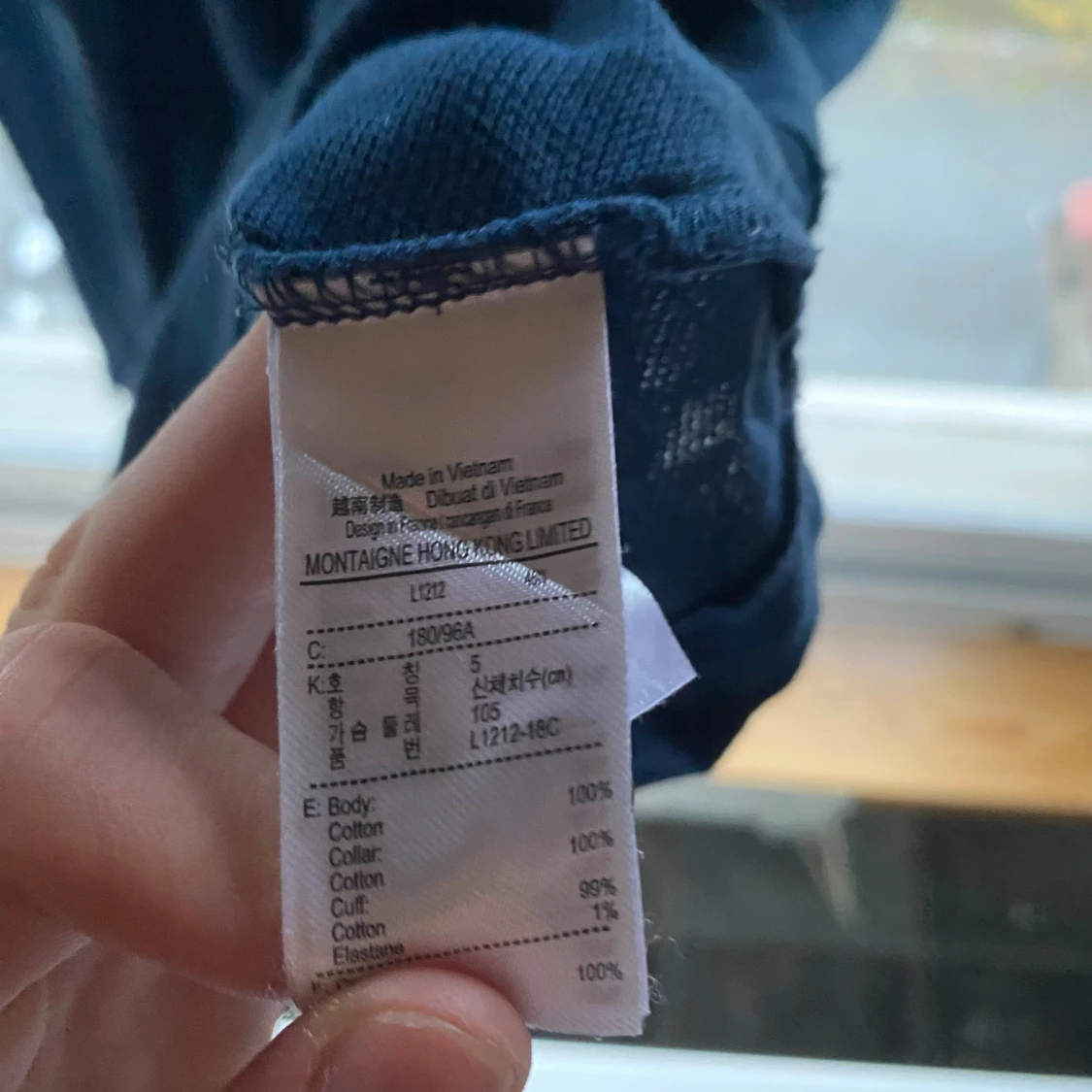 Marinblå pikétröja från Lacoste - 3