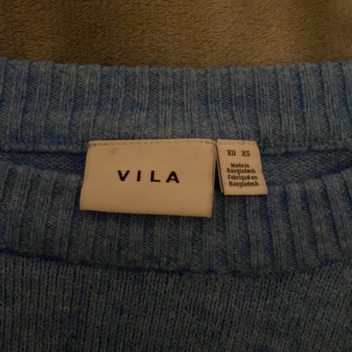 Blå stickad tröja från VILA XS - 2