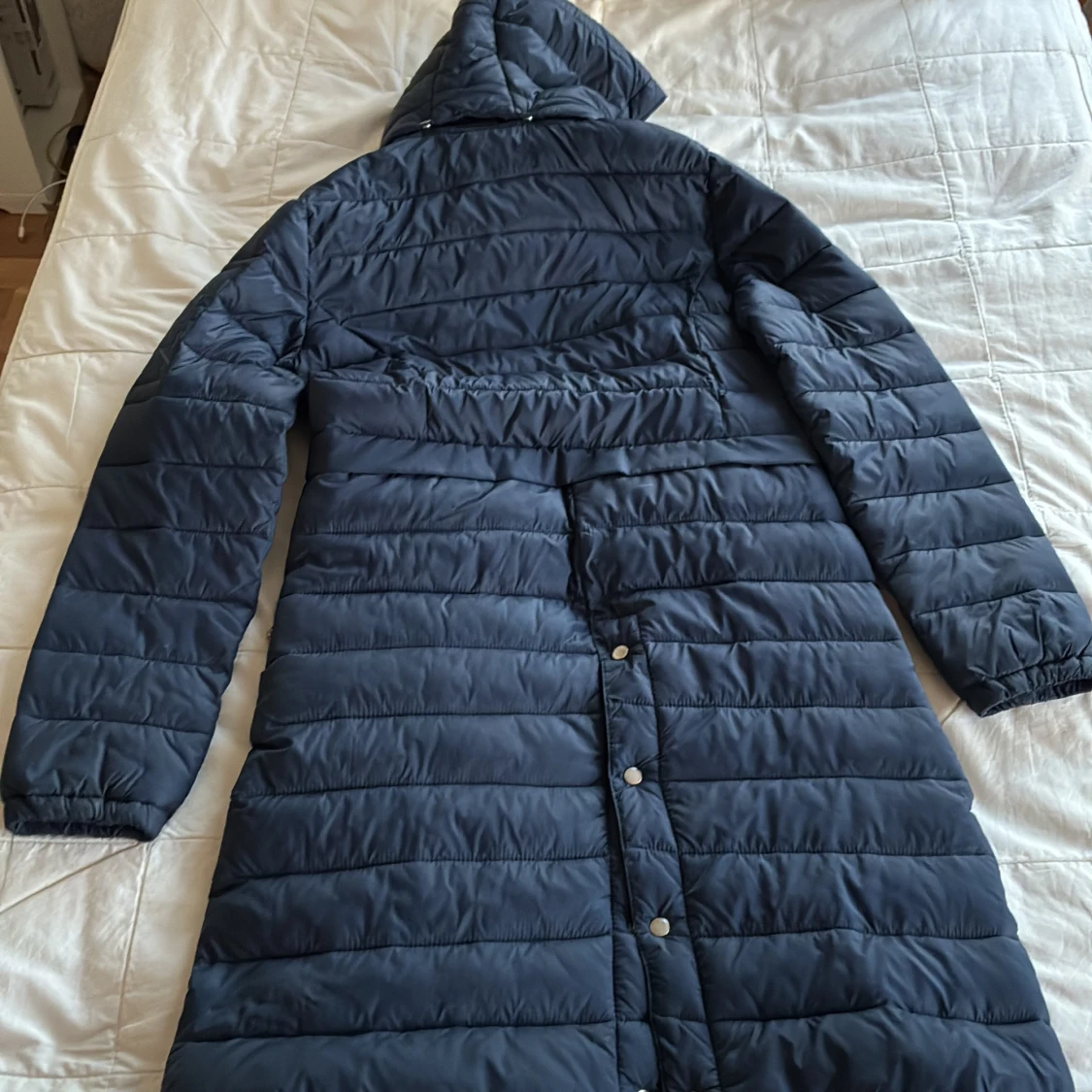 Marinblå lång ridjacka från CRW - 1