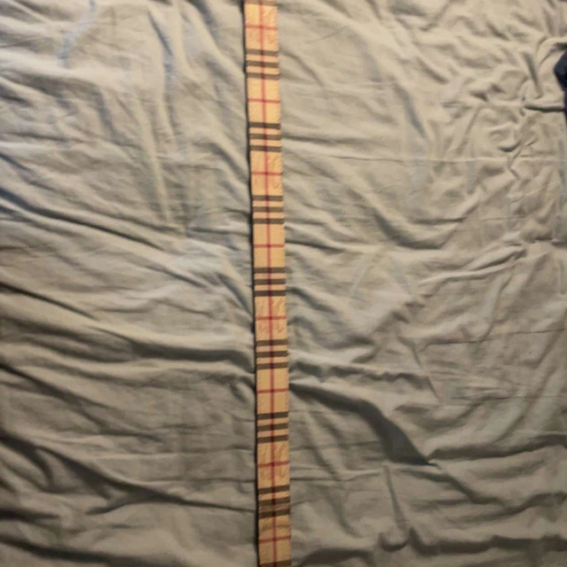 Burberry rutigt bälte med guldspänne - 2