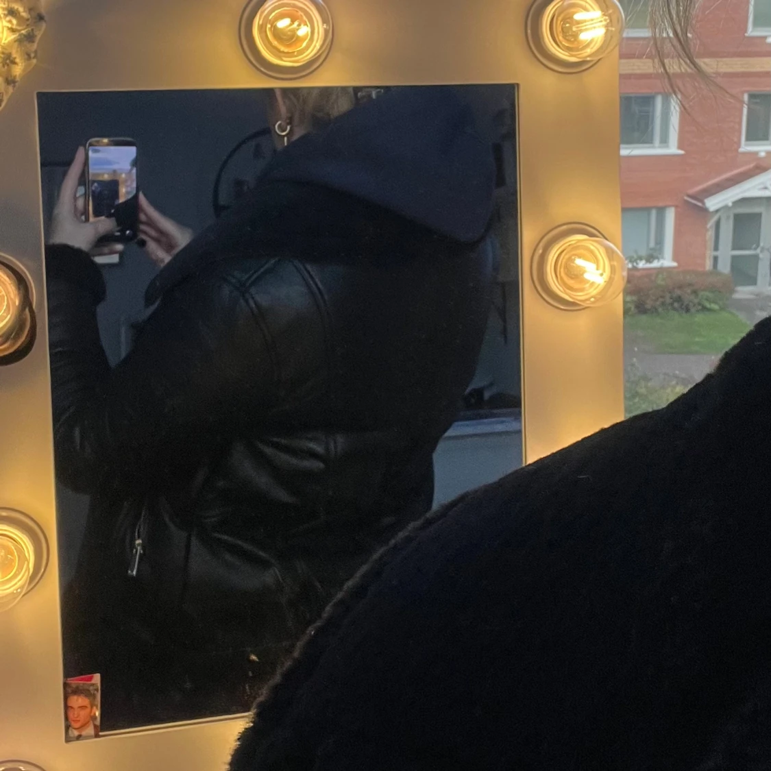 Fodrad skinnjacka  - 1