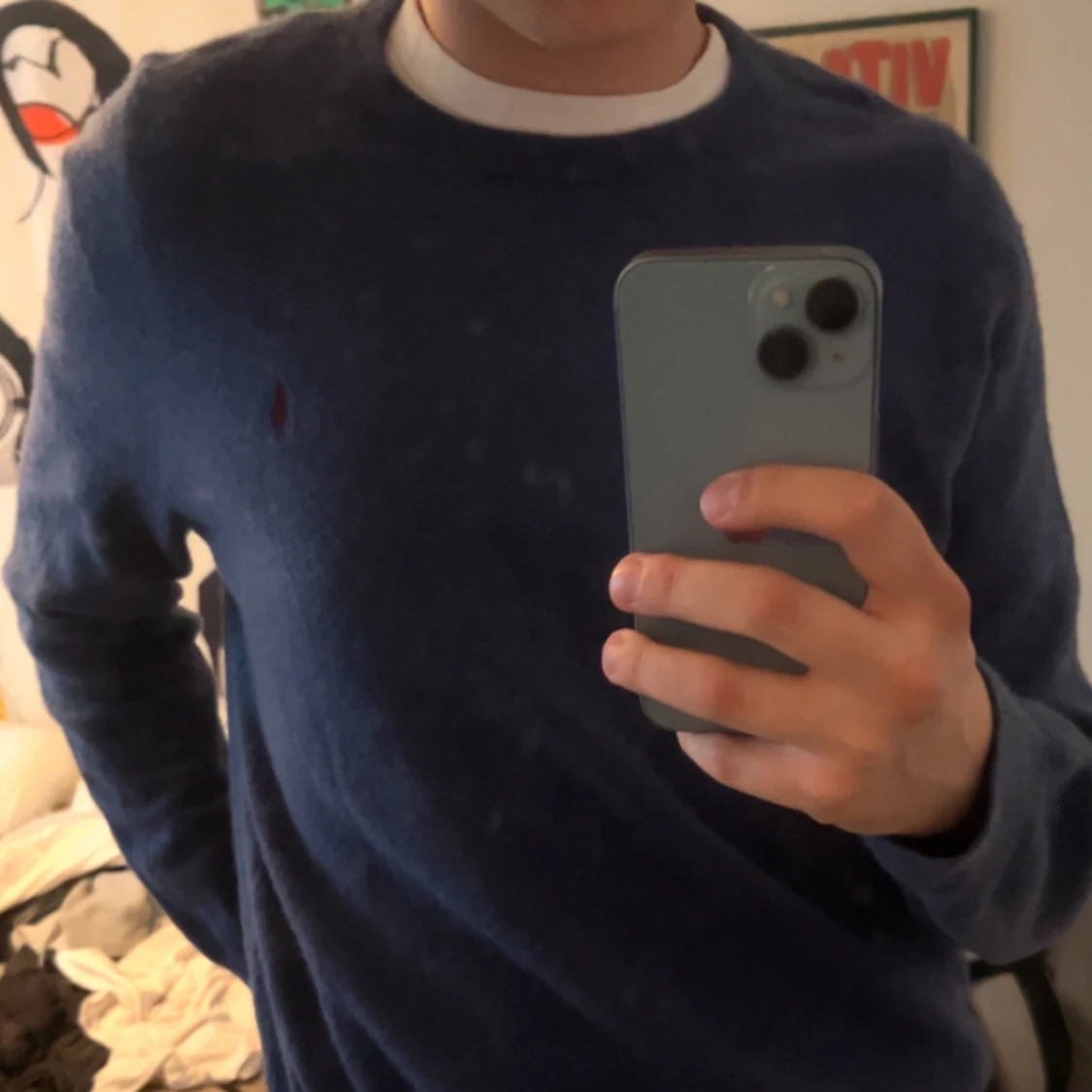 Blå stickad tröja från Polo Ralph Lauren