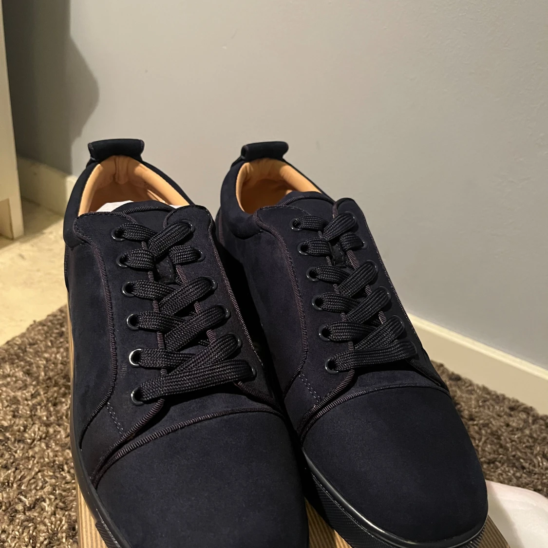 Christian Louboutin blå sneakers mocka - 1