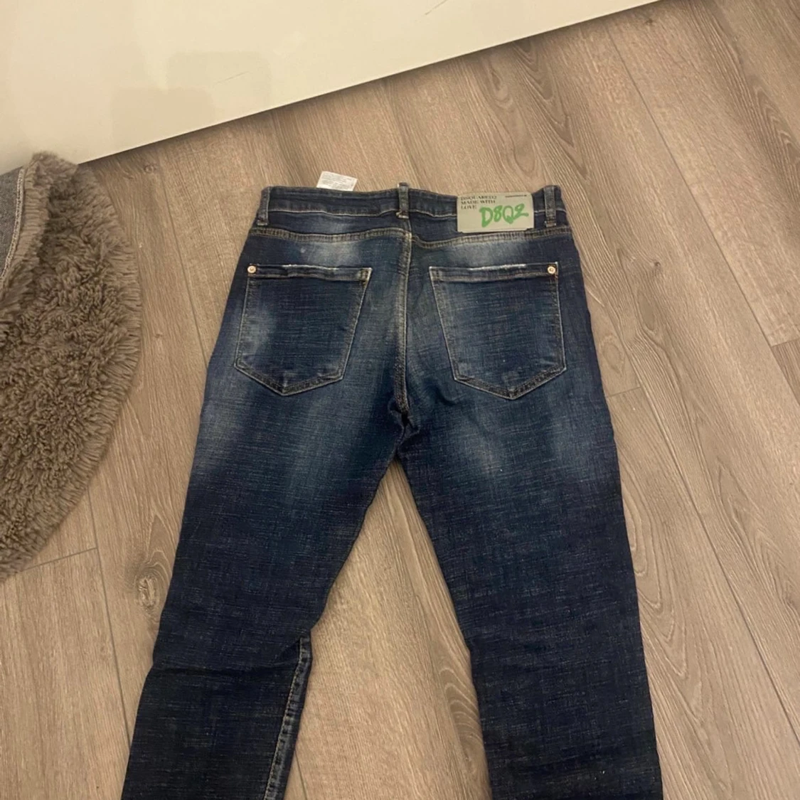 Dsquared2 mörkblå slitna jeans - 2