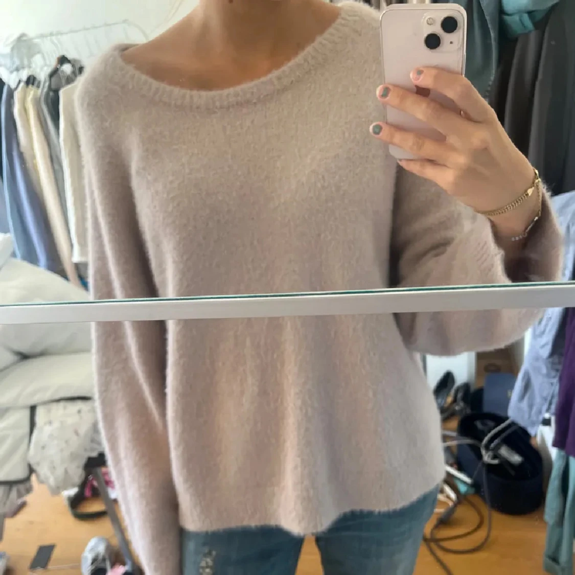 Super mysig stickad tröja  - 1