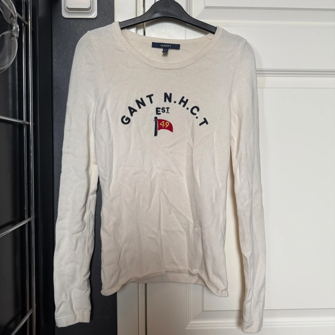 Vit långärmad tröja från Gant