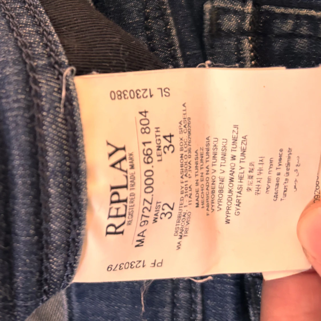 Blå Replay jeans straight fit - 2