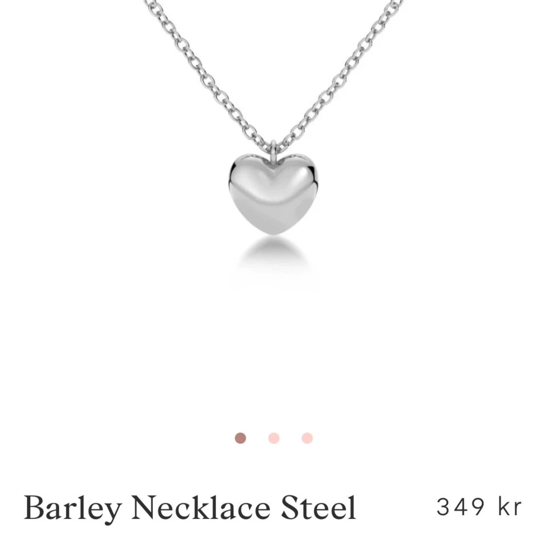 Edblad; Barley halsband i stål - 1