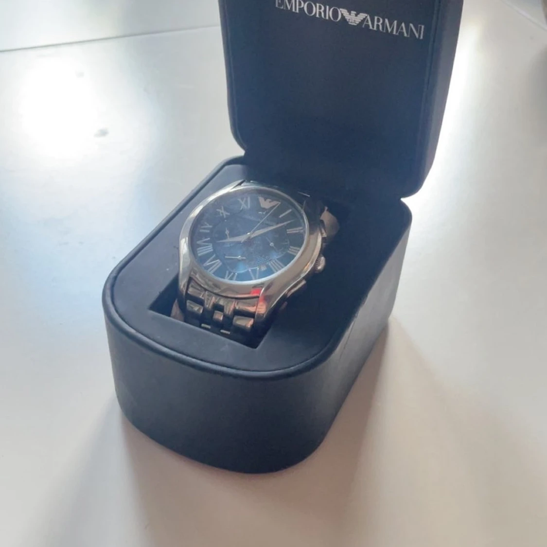 Emporio Armani silverfärgad klocka - 2