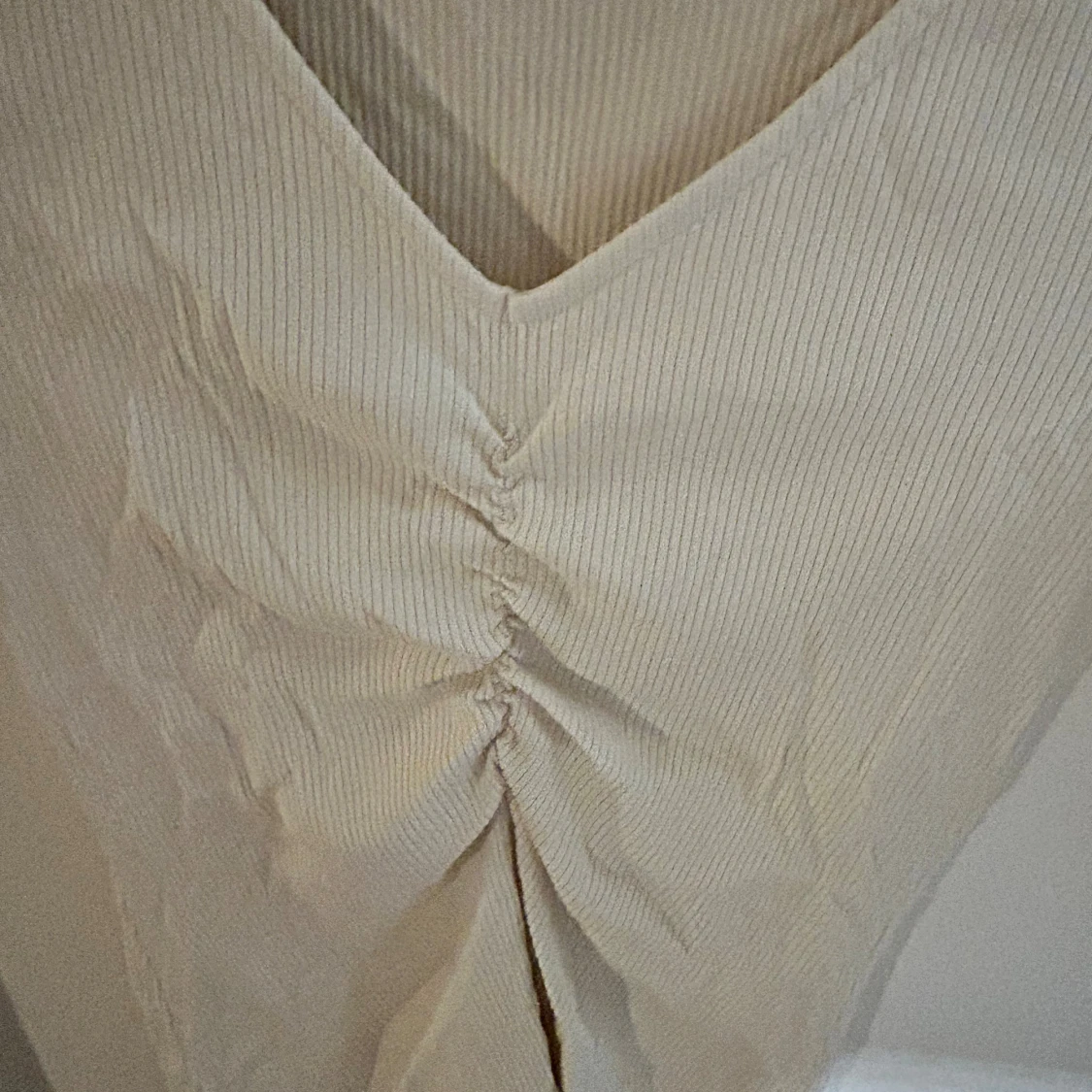 Beige ribbad topp från Part Two - 3