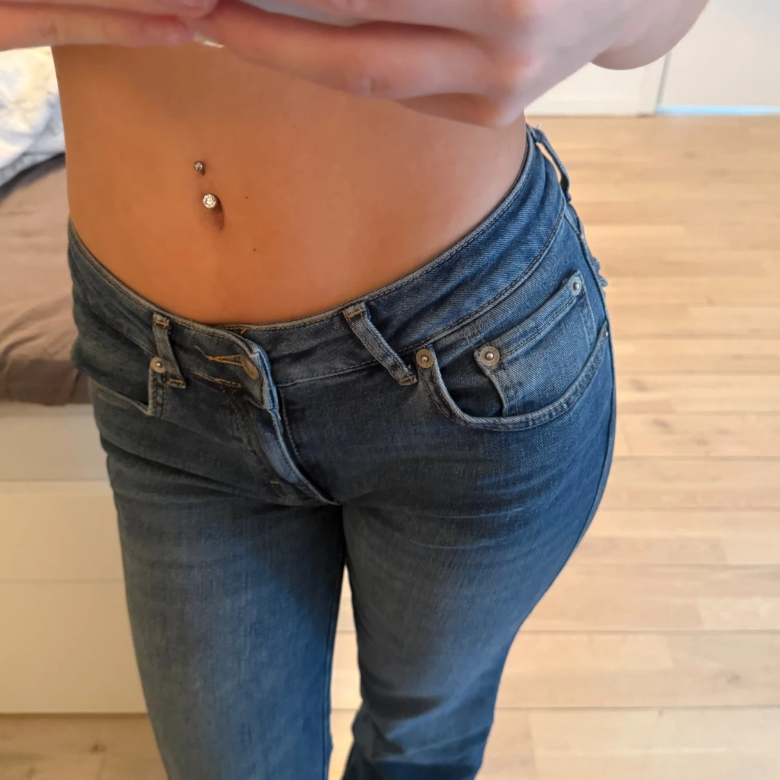 Lågmidjade jeans