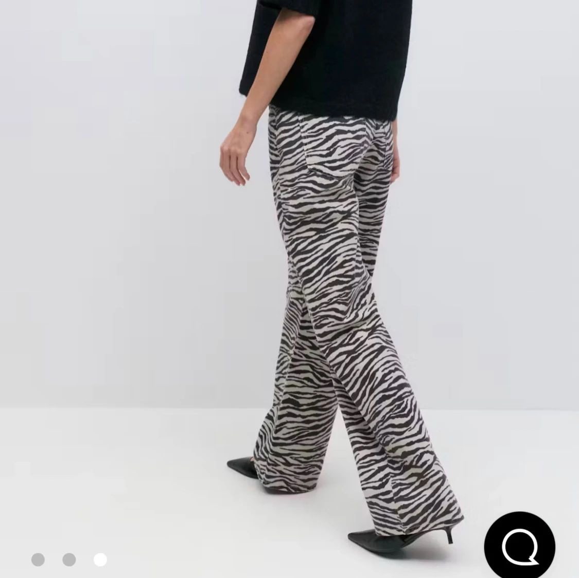 Zebra wide jeans Gina Tricot - 1