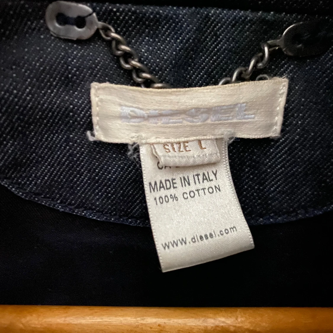 Vintage 2000s Archive Diesel Dragon Dark Denim Puffer Vest - 1