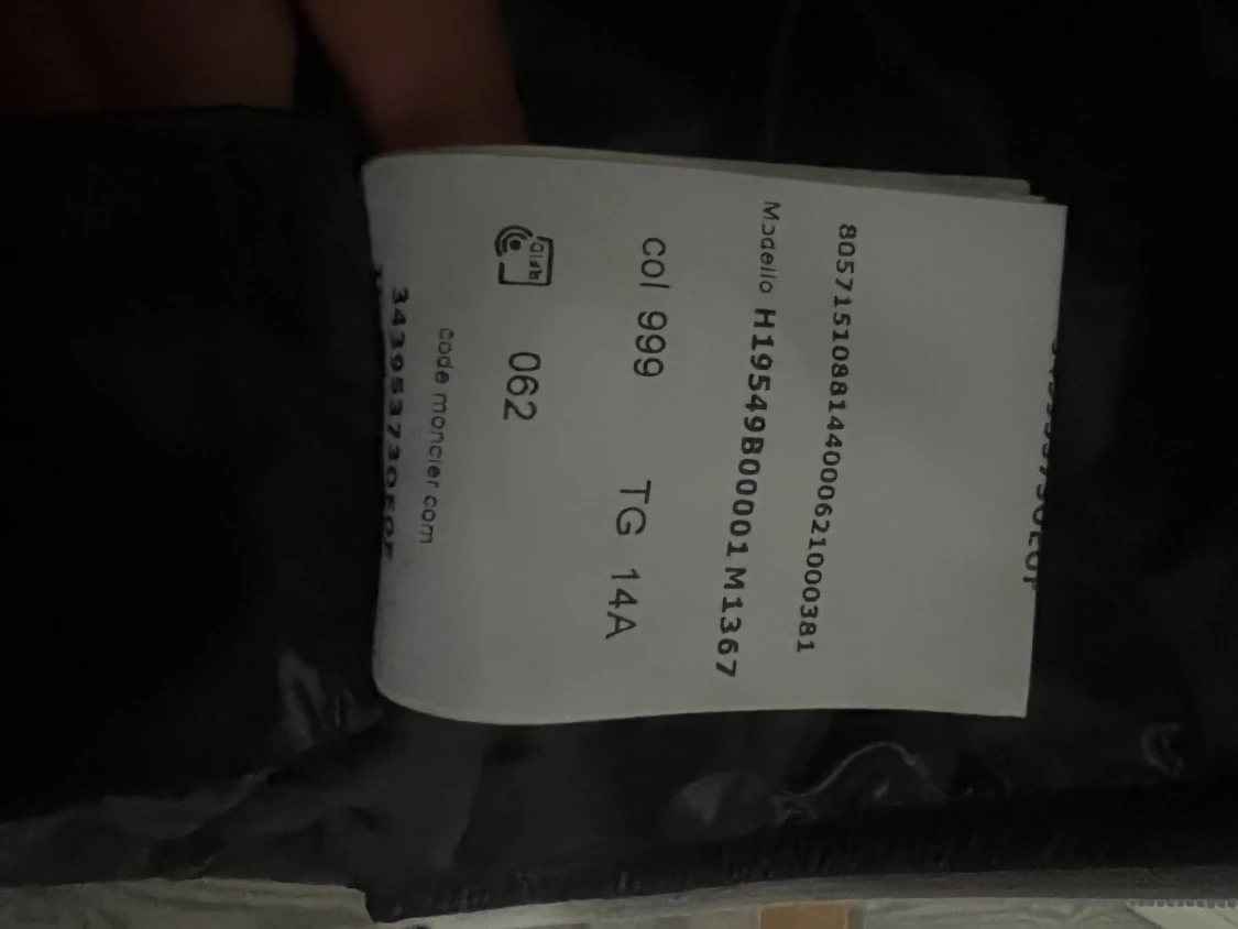 Svart Moncler pufferjacka med stickade ärmar - 5