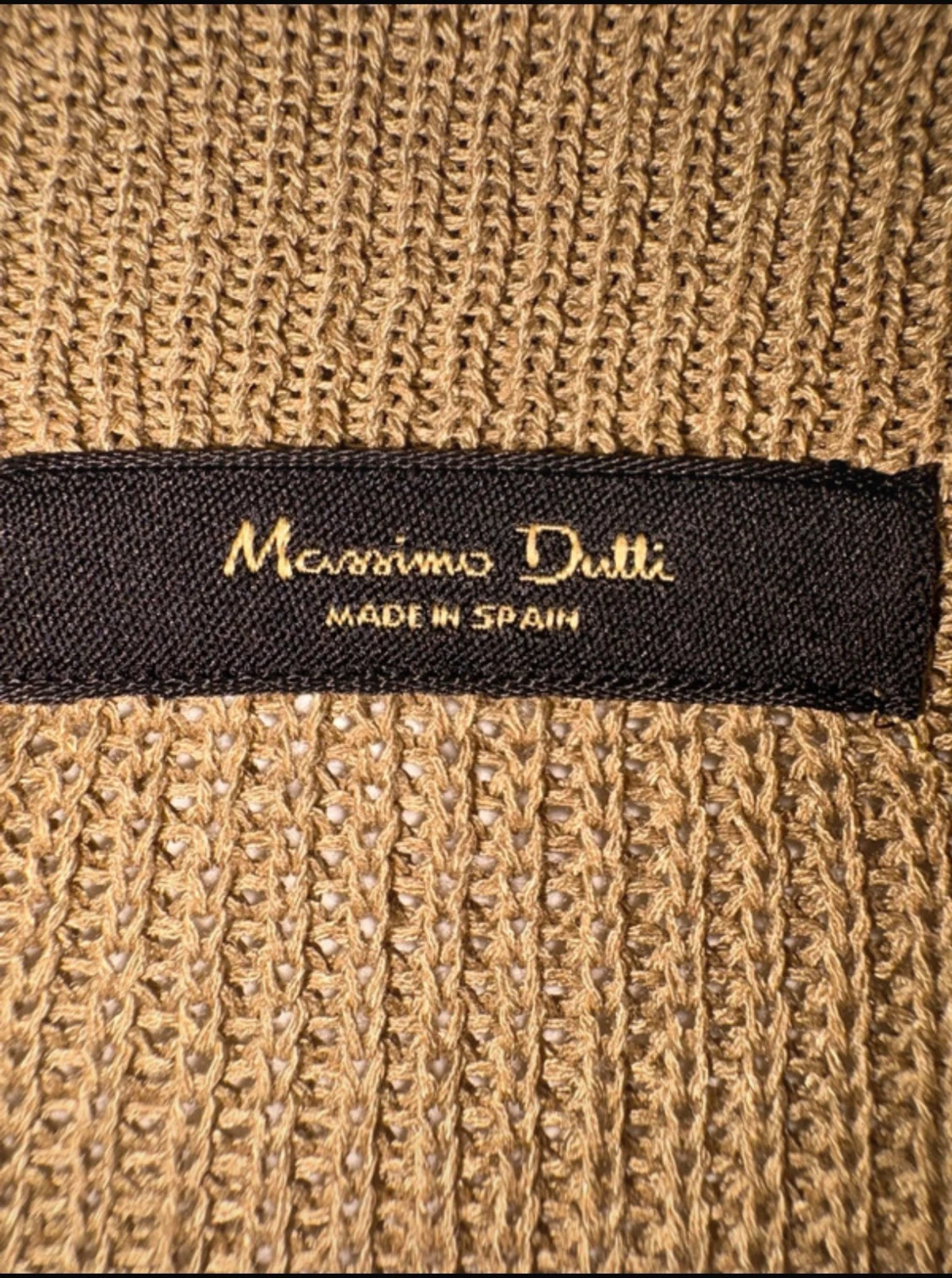 Beige stickad tröja Massimo Dutti - 2