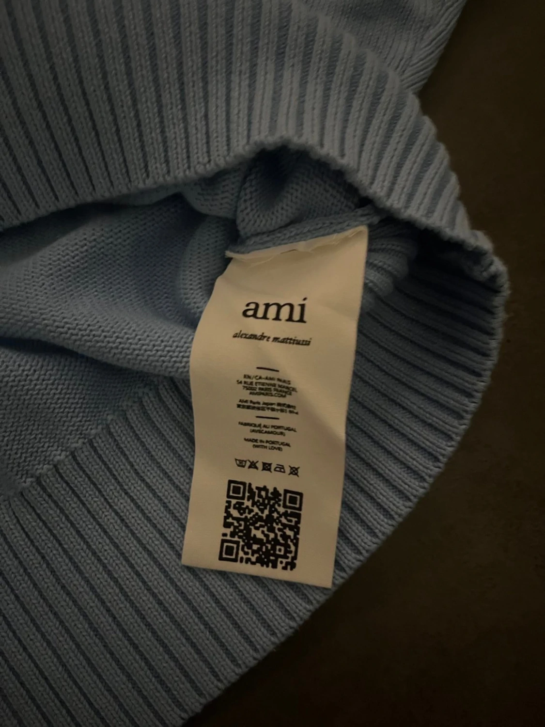 Ljusblå stickad tröja från Ami - 4