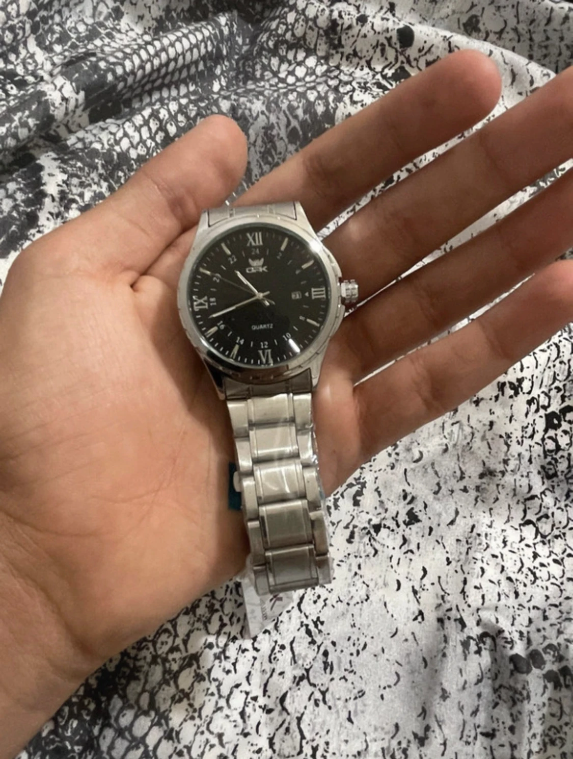 OPK silverfärgad herrklocka - 1