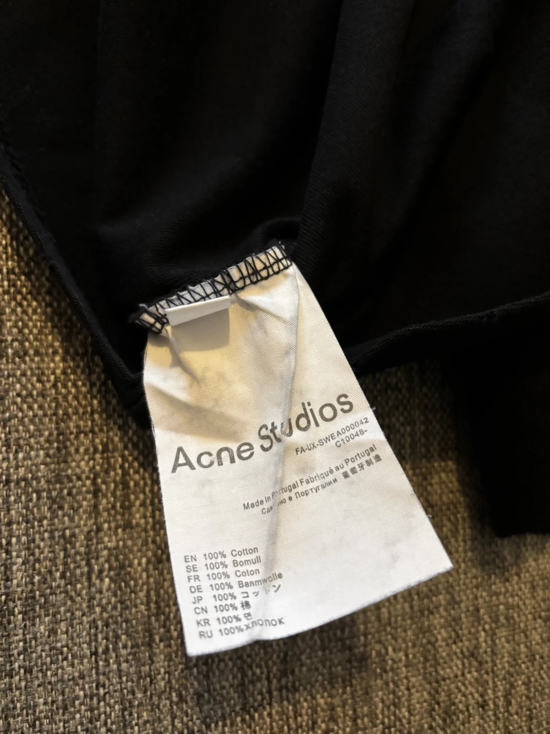 Svart långärmad tröja Acne Studios - 1