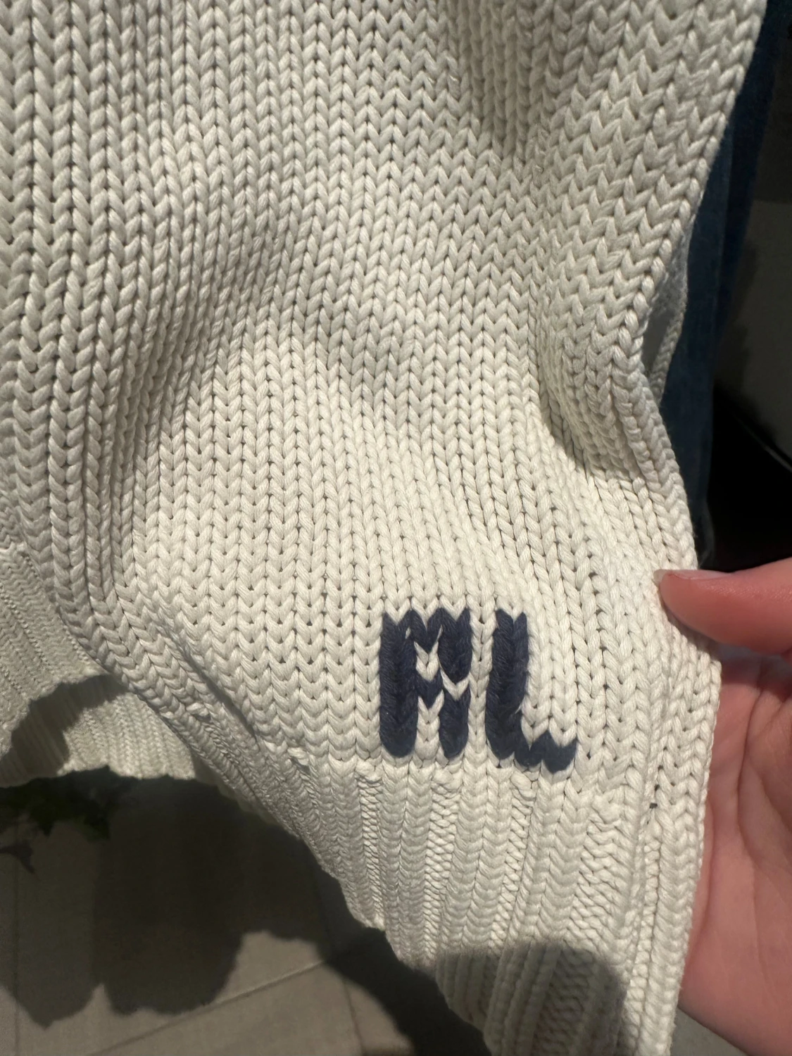 Vit stickad tröja Polo Ralph Lauren - 1