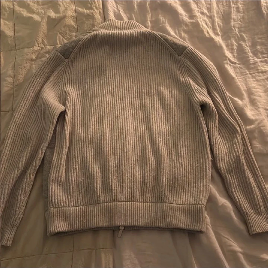 Grå stickad cardigan jacka Michel Axel - 1