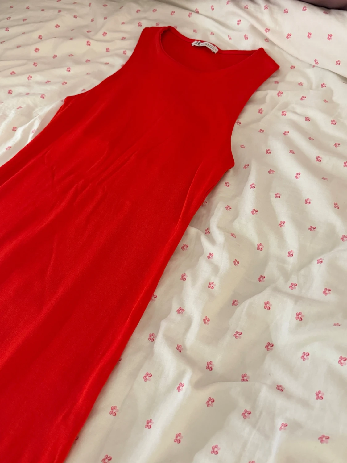 Röd ärmlös klänning från Zara - 2