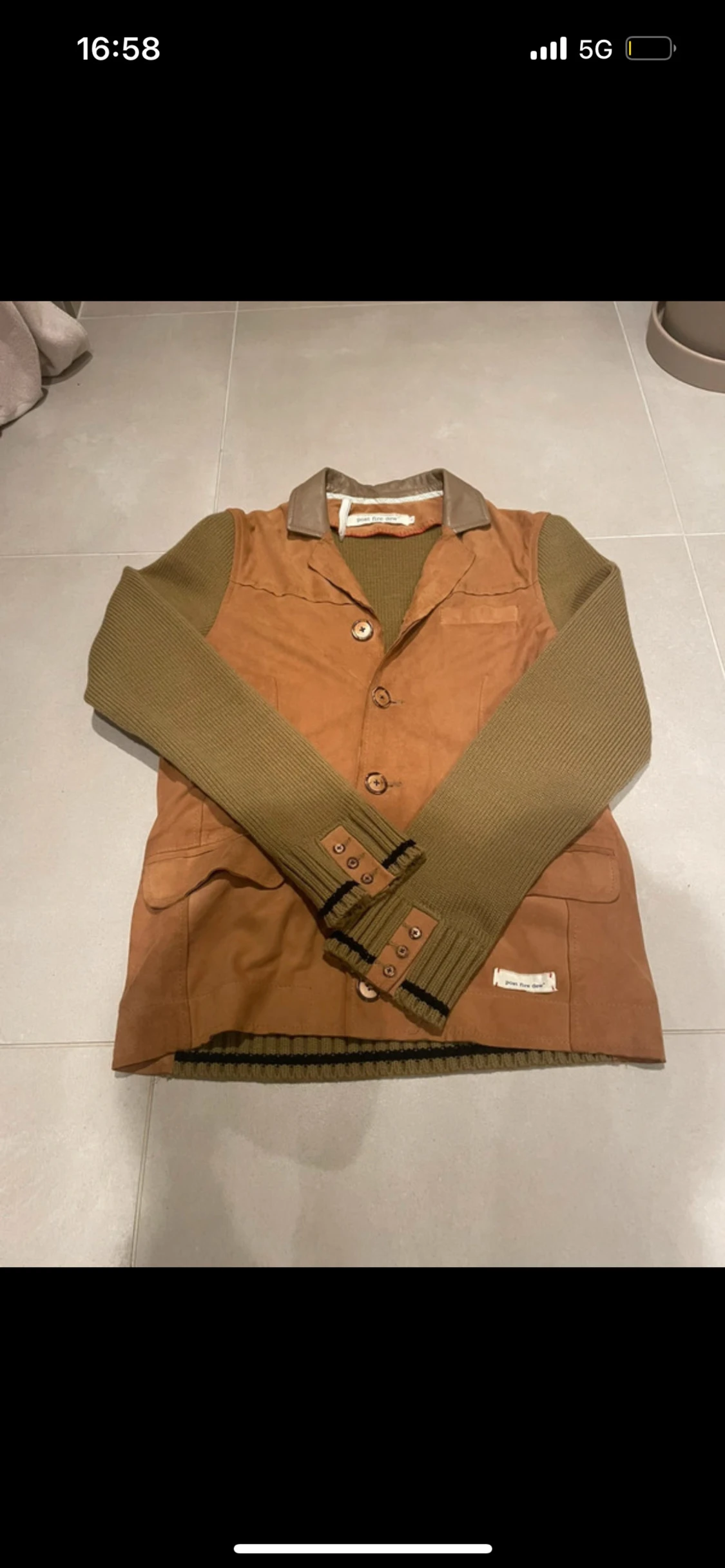 Brun och olivgrön overshirt från Piece of Blue