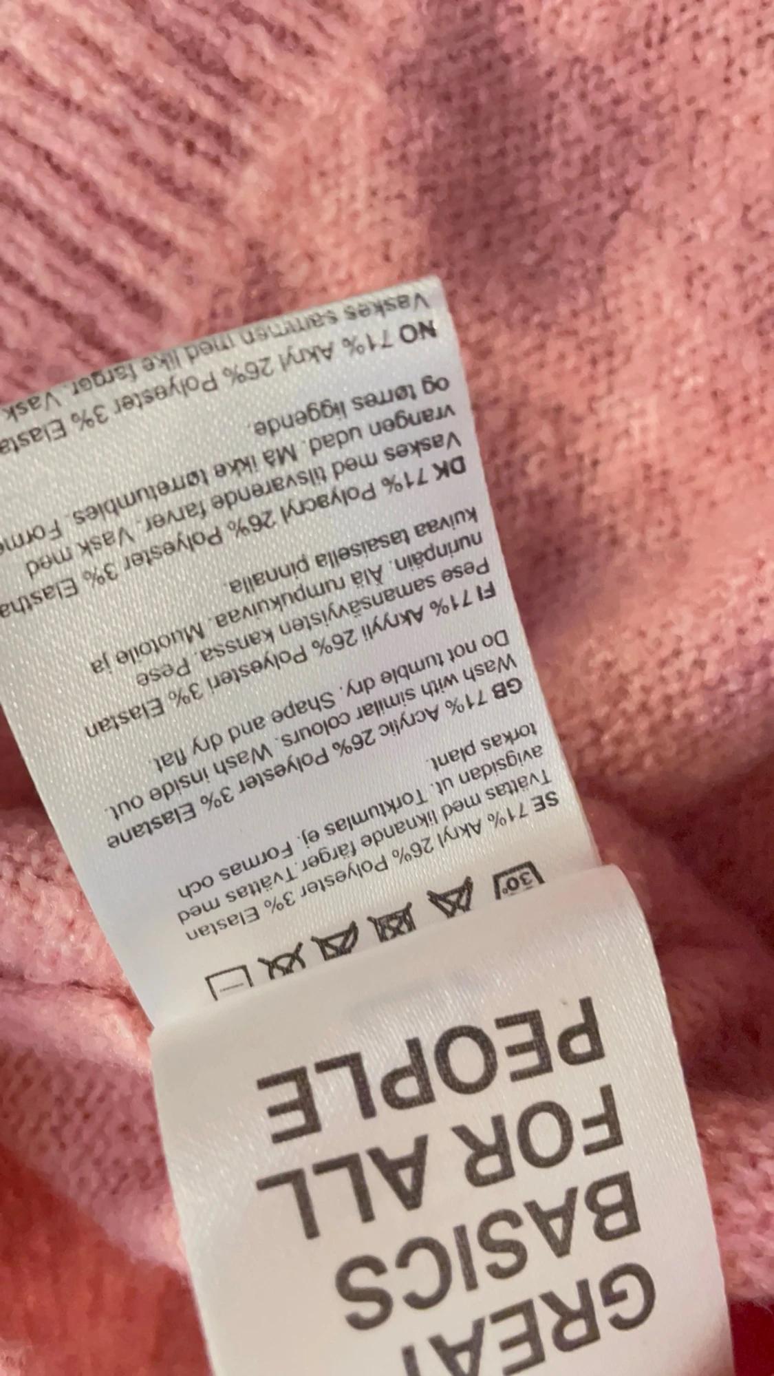 Ljusrosa stickad tröja - 4