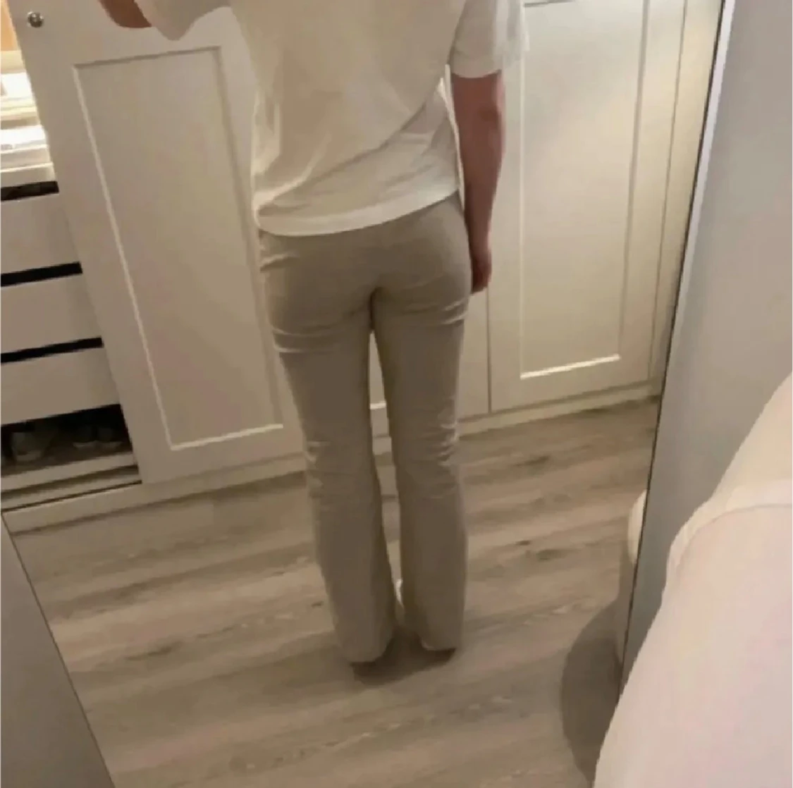 beige hm jeans - 1
