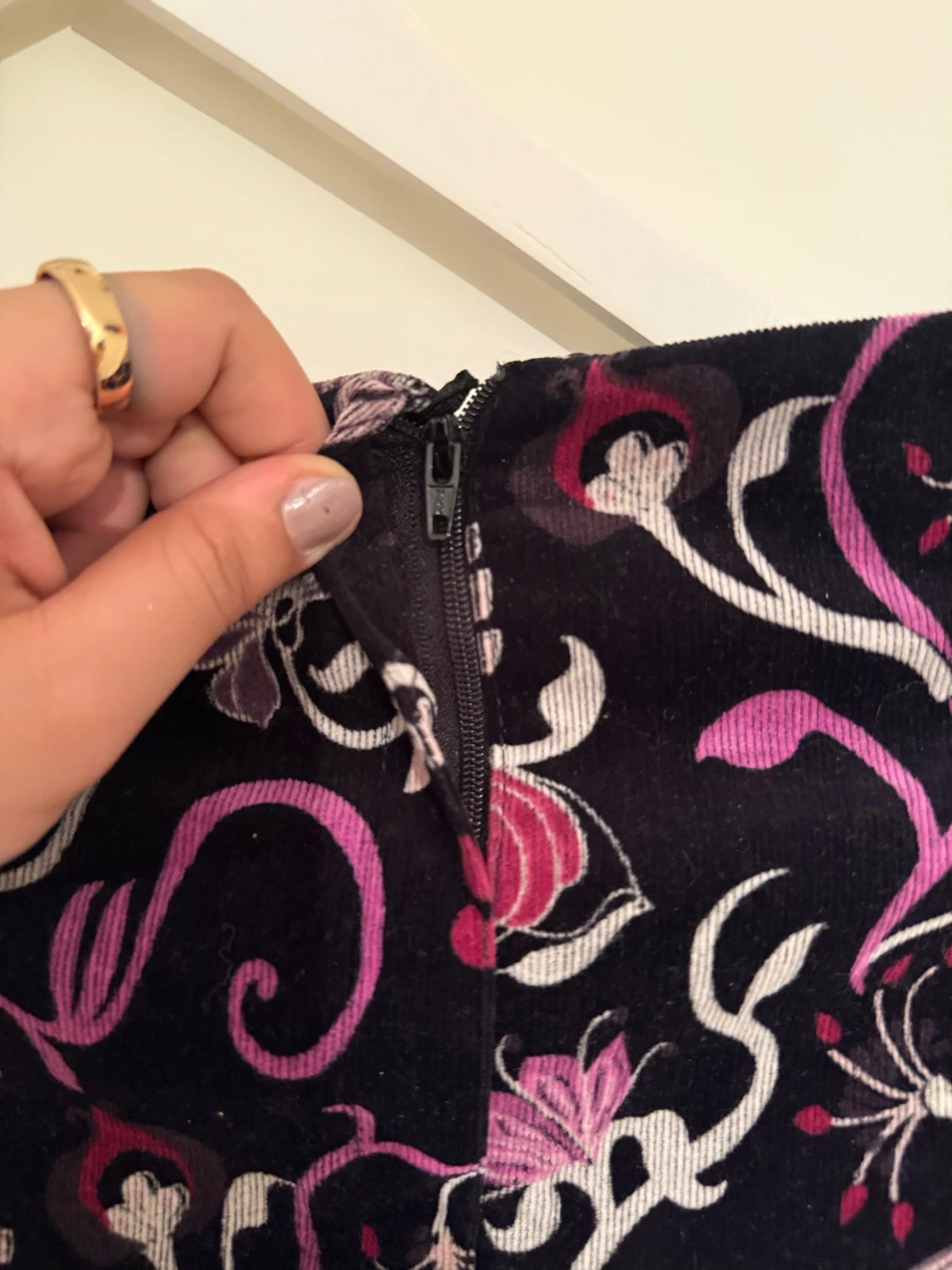 Blommig manchesterkjol från Zoul - 3